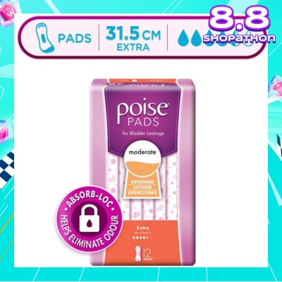 POISE Pad Extra 31.5cm 12s