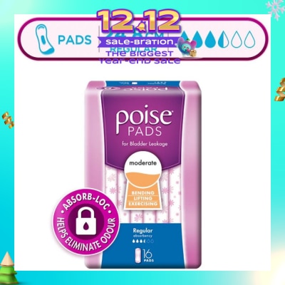 POISE Pad Regular 24.8cm 16s