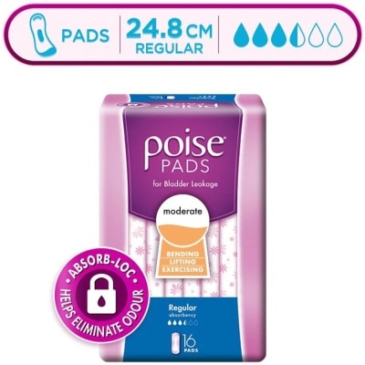 POISE Pad Regular 24.8cm 16s