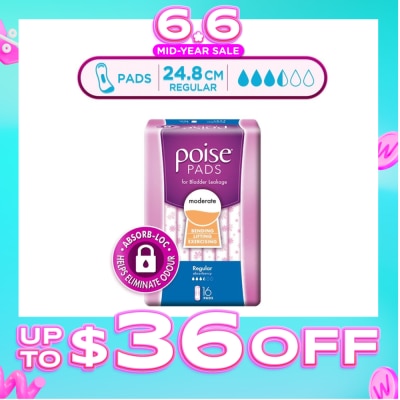 POISE - Pad Regular 24.8cm 16s