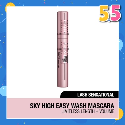 MAYBELLINE Lash Sensational Sky High Washable Mascarca (Easy Wash Formula + For Full Volume) 340g