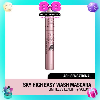 MAYBELLINE - Lash Sensational Sky High Washable Mascarca (Easy Wash Formula + For Full Volume) 340g