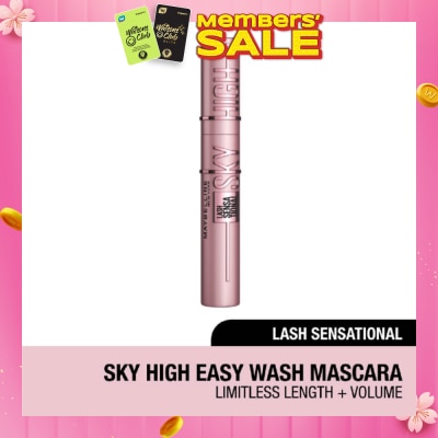 MAYBELLINE Lash Sensational Sky High Washable Mascarca (Easy Wash Formula + For Full Volume) 340g