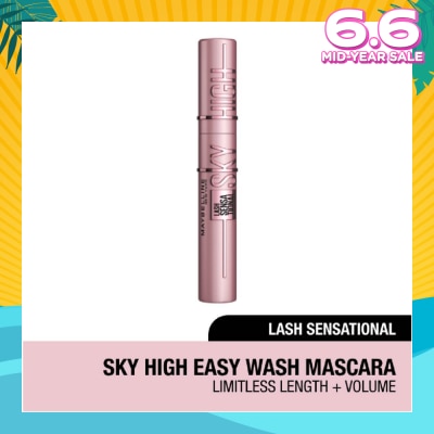 MAYBELLINE Lash Sensational Sky High Washable Mascarca (Easy Wash Formula + For Full Volume) 340g