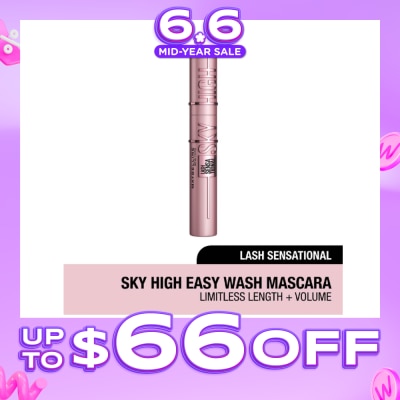MAYBELLINE - Lash Sensational Sky High Washable Mascarca (Easy Wash Formula + For Full Volume) 340g