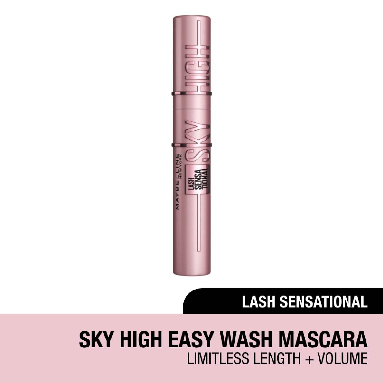 MAYBELLINE Lash Sensational Sky High Washable Mascarca (Easy Wash Formula + For Full Volume) 340g