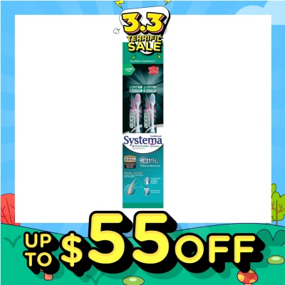 SYSTEMA Shikkari Dual Toothbrush Super Compact 2s