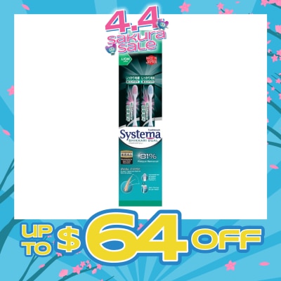 SYSTEMA - Shikkari Dual Toothbrush Super Compact 2s