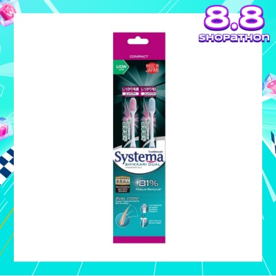 SYSTEMA Shikkari Dual Toothbrush Compact 2s