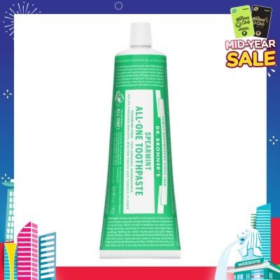DR BRONNER'S All-One Toothpaste Spearmint 140g
