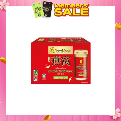 NEW MOON Bird's Nest with White Fungus Rock Sugar Less Sweet 150g x 6