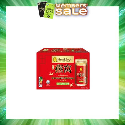 NEW MOON - Bird's Nest with White Fungus Rock Sugar Less Sweet 150g x 6