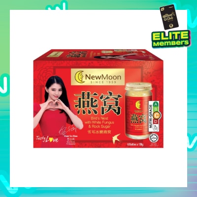 NEW MOON Birdnest with White Fungus & Rock Sugar 150g x 6s