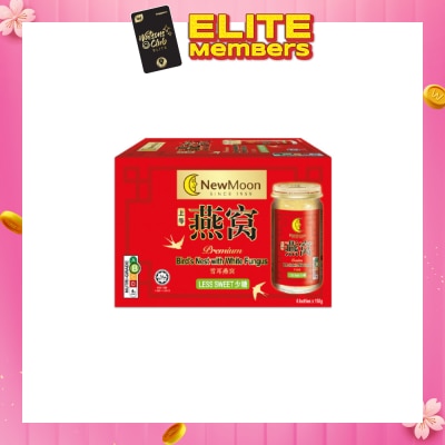 NEW MOON Bird's Nest with White Fungus Rock Sugar Less Sweet 150g x 6