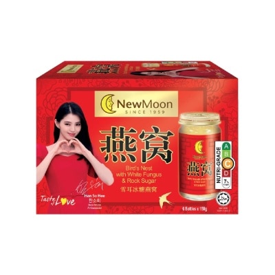 NEW MOON Birdnest with White Fungus & Rock Sugar 150g x 6s