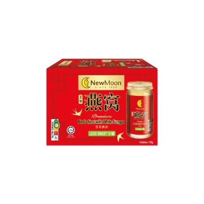 NEW MOON Bird's Nest with White Fungus Rock Sugar Less Sweet 150g x 6
