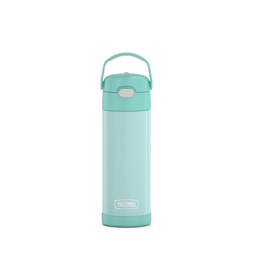 F4110S Stainless Steel Vacuum Insulated One-Push Tumbler with Carry Handle (Keeps Drink Cold or Hot) Mint 470ml