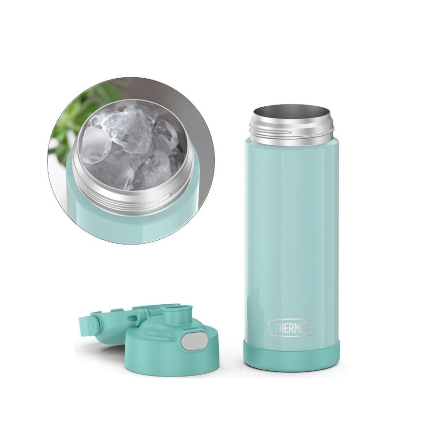 F4110S Stainless Steel Vacuum Insulated One-Push Tumbler with Carry Handle (Keeps Drink Cold or Hot) Mint 470ml