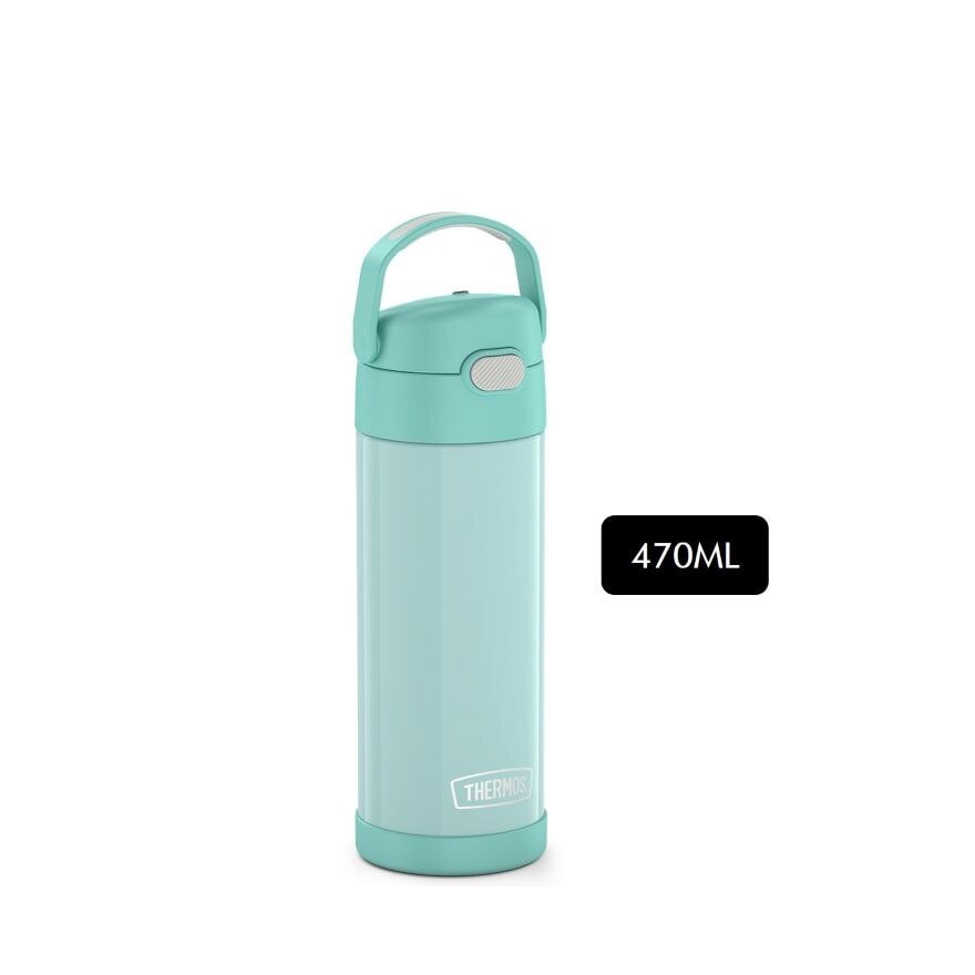 F4110S Stainless Steel Vacuum Insulated One-Push Tumbler with Carry Handle (Keeps Drink Cold or Hot) Mint 470ml