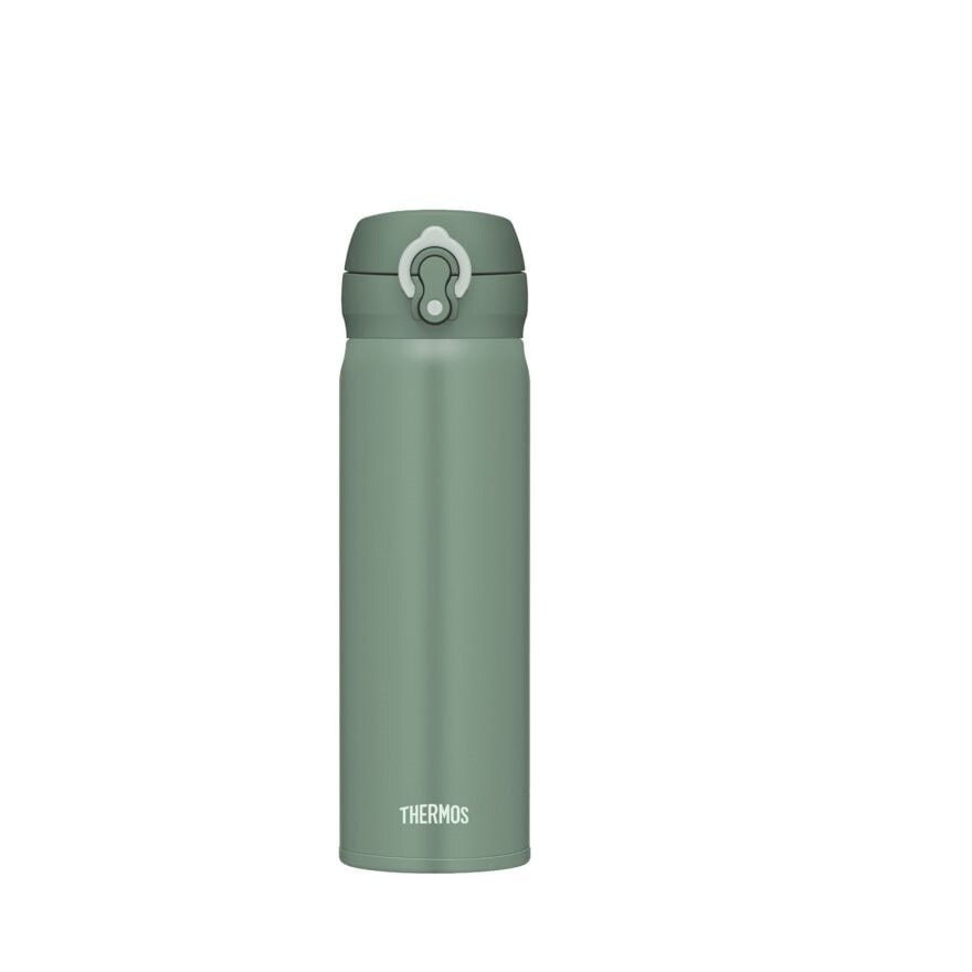 JNL-500S Stainless Steel Vacuum Insulated One-Push Tumbler (Keeps Drink Cold or Hot) Khaki Green 500ml