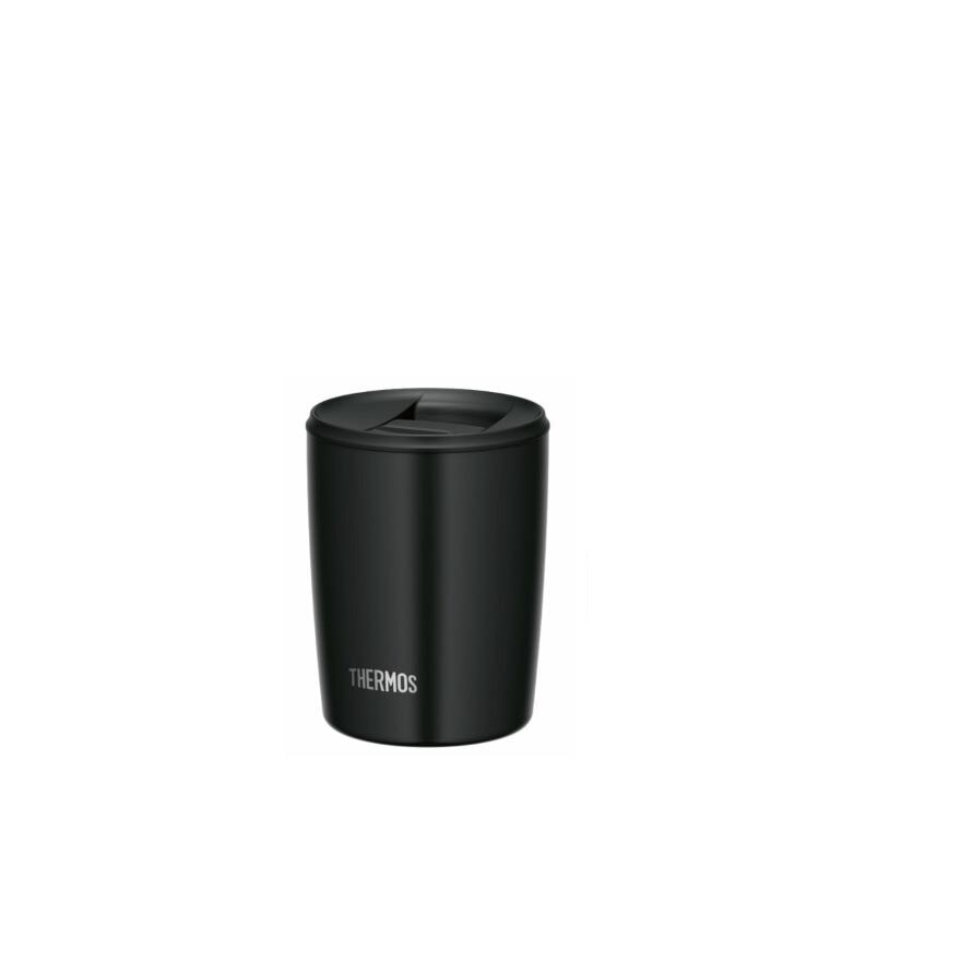 JDP-300 Stainless Steel Vacuum Insulated Dishwasher-safe Tumbler Cup with Lid (Keeps Drink Cold or Hot Up to 2 Hours) Black 300ml