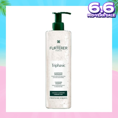 RENE FURTERER Triphasic Anti-Hairloss Shampoo With Natural Ginseng Extract & Essential Oils (To Stimulates Growth Of Denser, Thicker & Shinier Hair) 600ml
