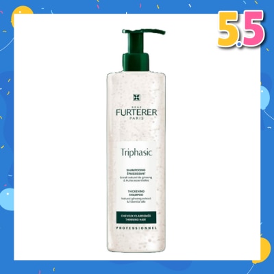RENE FURTERER Triphasic Anti-Hairloss Shampoo With Natural Ginseng Extract & Essential Oils (To Stimulates Growth Of Denser, Thicker & Shinier Hair) 600ml