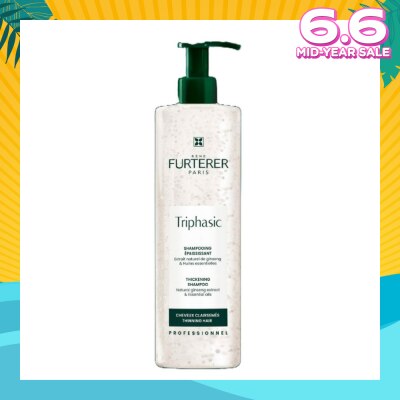 RENE FURTERER Triphasic Anti-Hairloss Shampoo With Natural Ginseng Extract & Essential Oils (To Stimulates Growth Of Denser, Thicker & Shinier Hair) 600ml