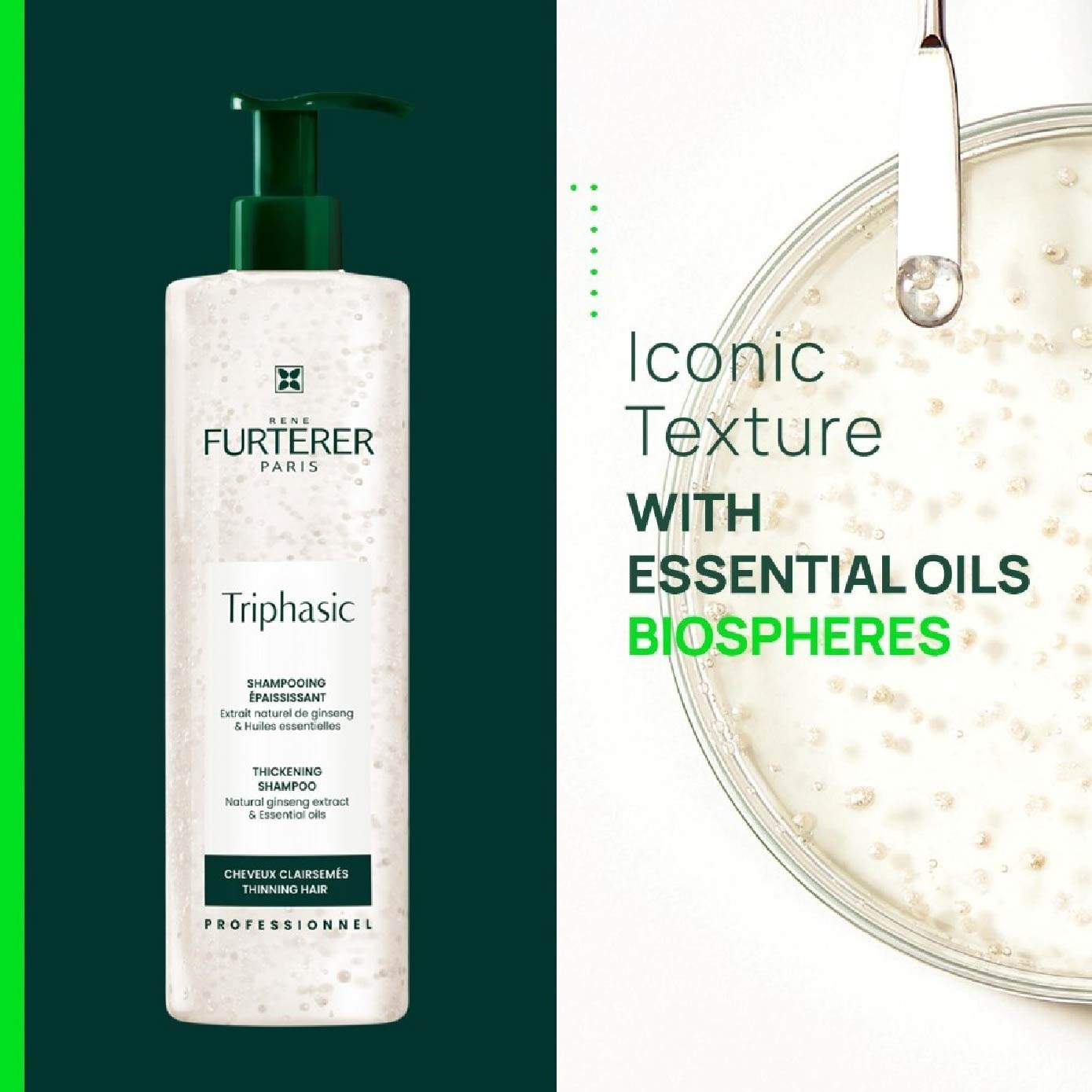 RENE FURTERER Triphasic Anti-Hairloss Shampoo With Natural