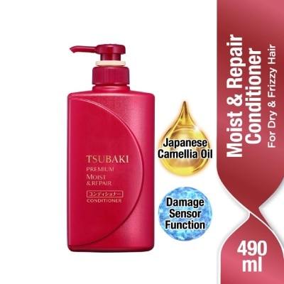 TSUBAKI Premium Moist & Repair Conditioner (For Dry & Frizzy Hair) 490ml