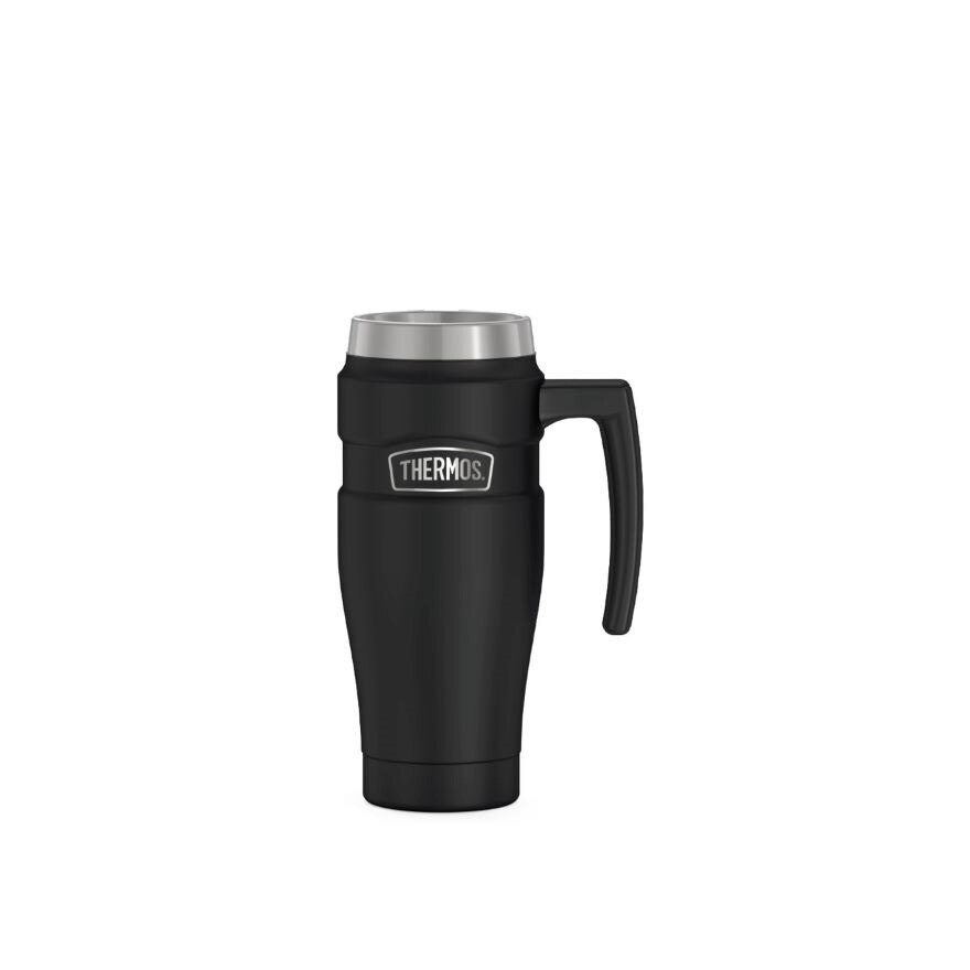 SK-1000 Vacuum Insulated Stainless King Travel Mug with Handle (Keeps Drink Cold or Hot) Matte Black 470ml