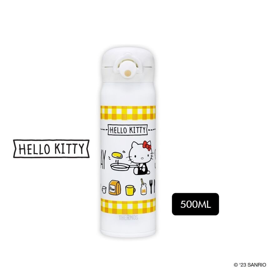 JNR-501HKS Strainless Steel Vacuum Insulated Sanrio Hello Kitty 'Make Everyday Sweet' One-Push Tumbler (Keeps Drink Cold or Hot) 500ml