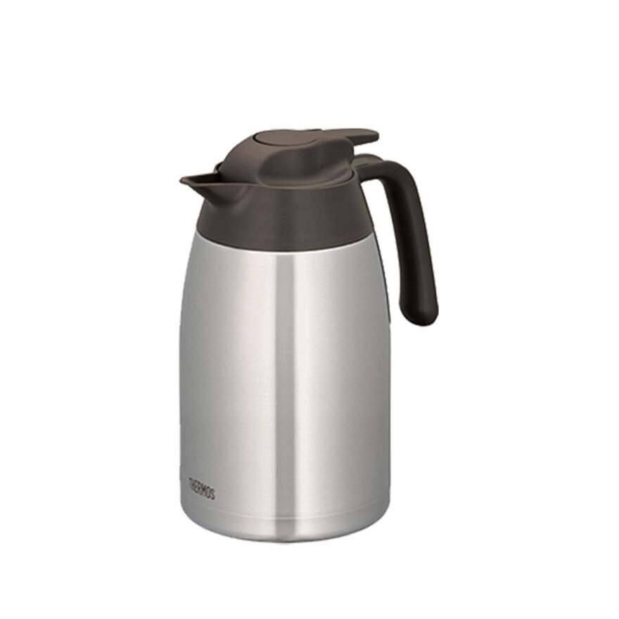 THV-1501 Stainless Steel Vacuum Insulated Carafe (Keeps Drink Cold or Hot) Stainless Brown 1.5L