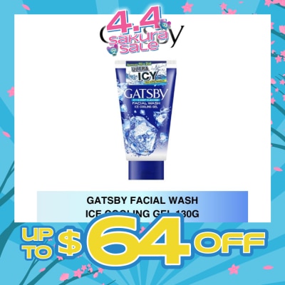 GATSBY - Facial Wash Ice Cooling Gel (Keep Skin Clean And Helps To Prevent Acne) 130g