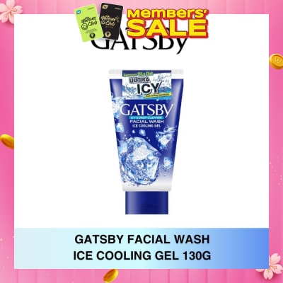 GATSBY Facial Wash Ice Cooling Gel (Keep Skin Clean And Helps To Prevent Acne) 130g