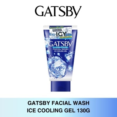 GATSBY Facial Wash Ice Cooling Gel (Keep Skin Clean And Helps To Prevent Acne) 130g