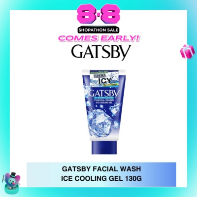 GATSBY - Facial Wash Ice Cooling Gel (Keep Skin Clean And Helps To Prevent Acne) 130g