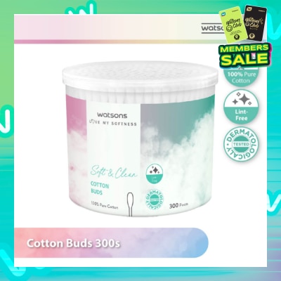 WATSONS Cotton Buds (100% Pure Cotton) 300s