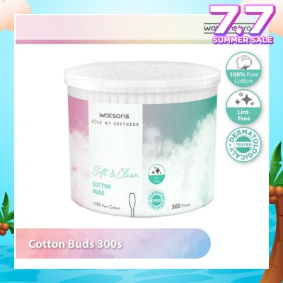 WATSONS Cotton Buds (100% Pure Cotton) 300s