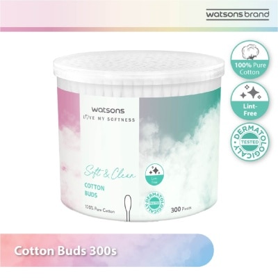 WATSONS Cotton Buds (100% Pure Cotton) 300s