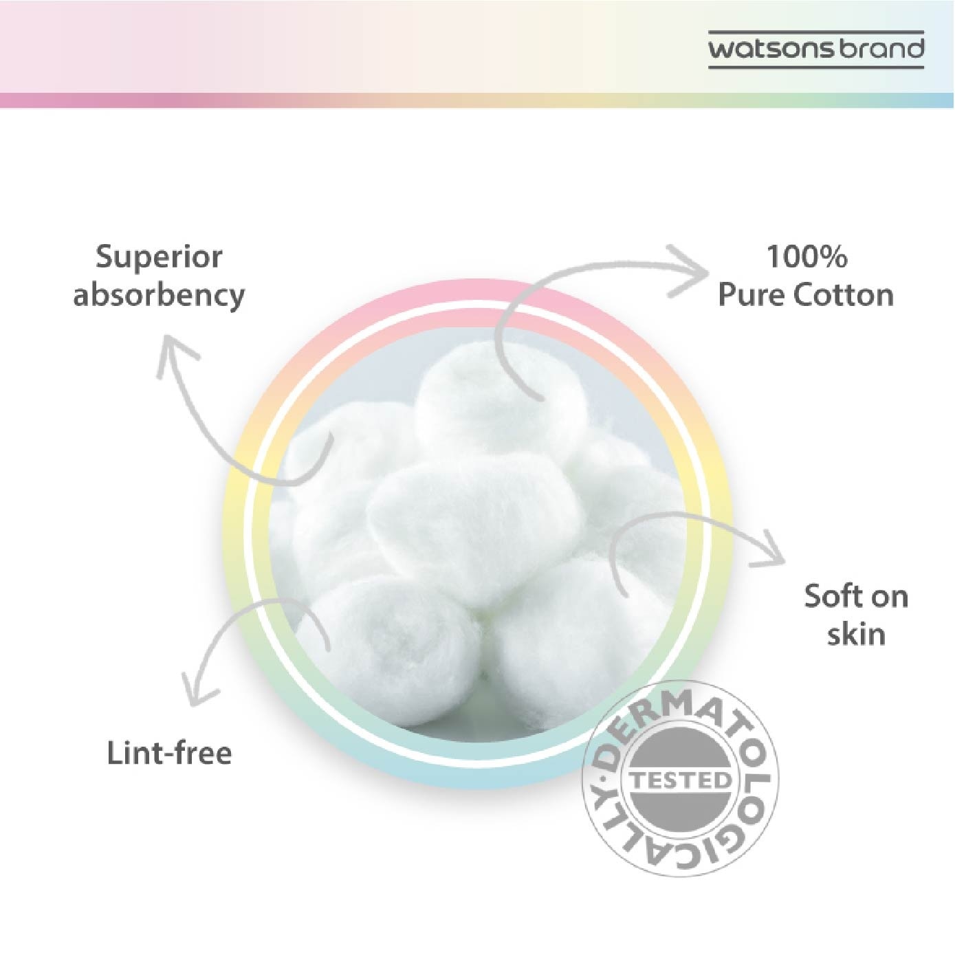 Round Cotton Balls (100% Pure Cotton) 100s