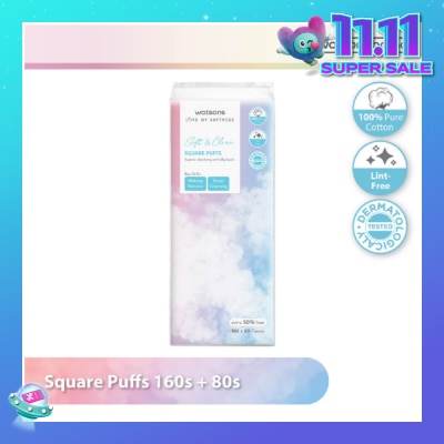 WATSONS Square Puffs 160s+80s (50% Free)