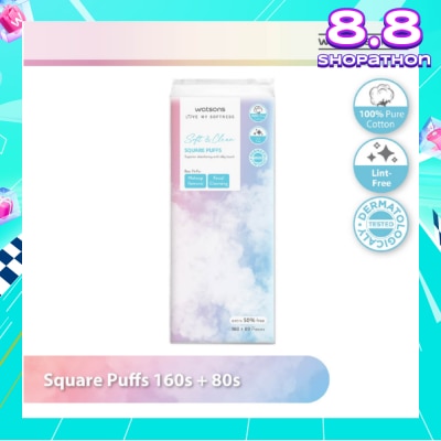 WATSONS Square Puffs 160s+80s (50% Free)