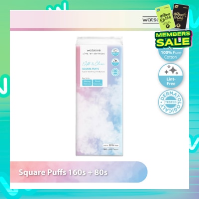 WATSONS Square Puffs 160s+80s (50% Free)