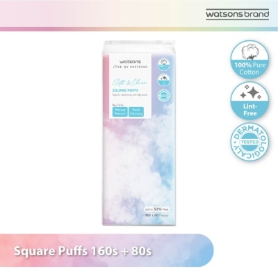 WATSONS Square Puffs 160s+80s (50% Free)