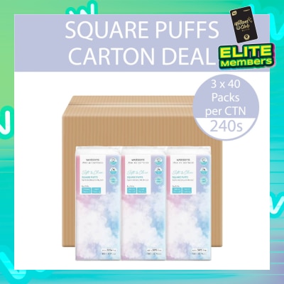 WATSONS Square Puffs 160s+80s (50% Free) X 3s X 40s Carton
