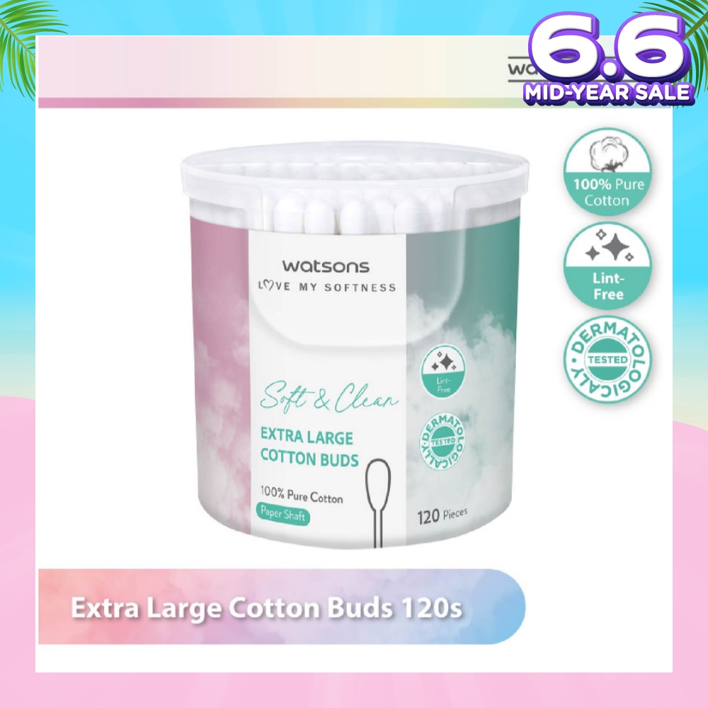 Extra Large Cotton Buds (100% Pure Cotton) 120s