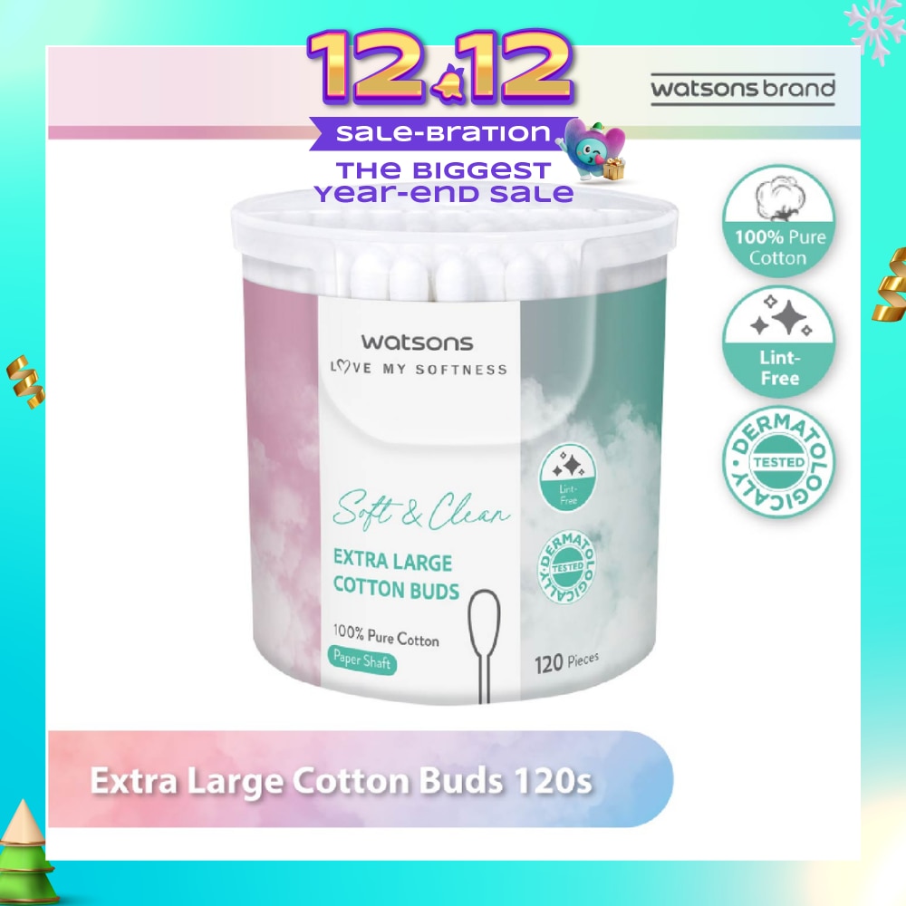 Extra Large Cotton Buds (100% Pure Cotton) 120s