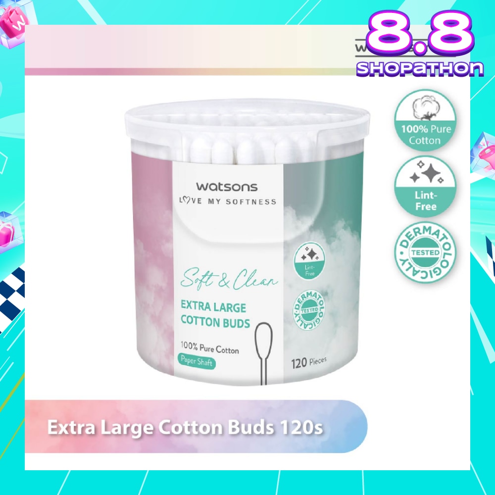 Extra Large Cotton Buds (100% Pure Cotton) 120s