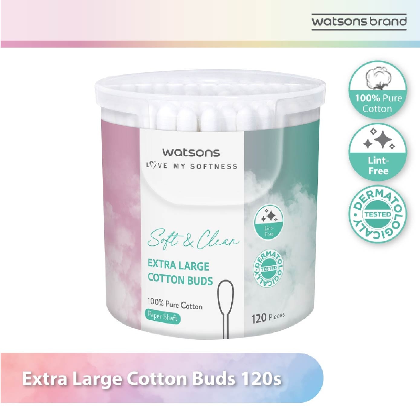 Extra Large Cotton Buds (100% Pure Cotton) 120s